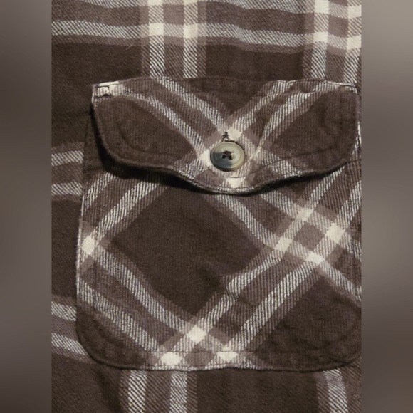 Wrangler Men’s Size XL Brown Checkered Shacket With Sherpa Lining EUC - Picture 8 of 8